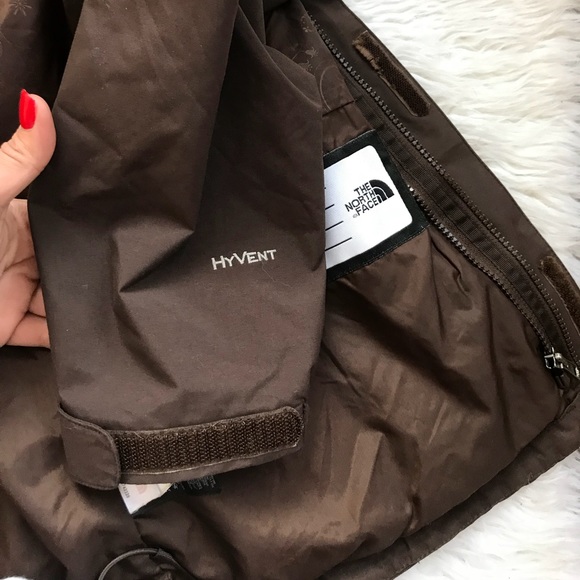 The North Face HyVent Brown Jacket Xl Girls - Picture 7 of 8